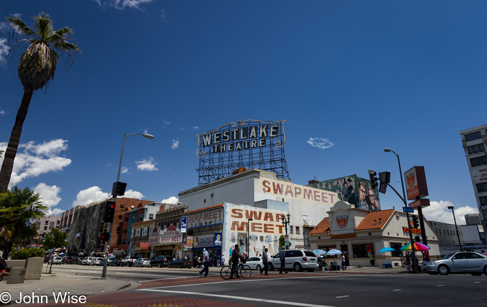 On Wilshire Blvd in Los Angeles, California