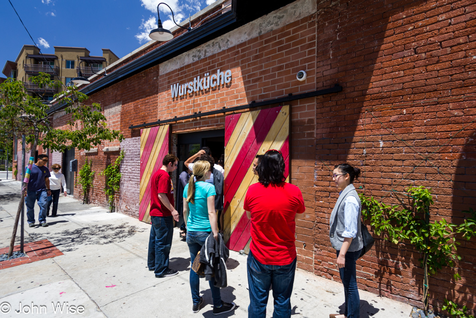 Wurstkuche in downtown Los Angeles, California - a hot place for an exotic sausage