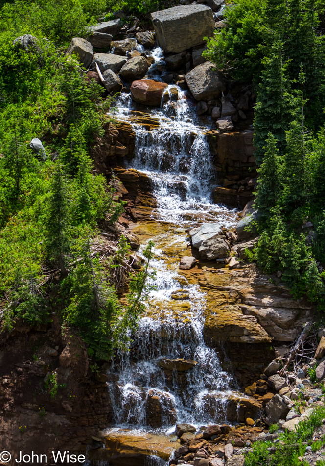 A roadside cascade north of Durango, Colorado
