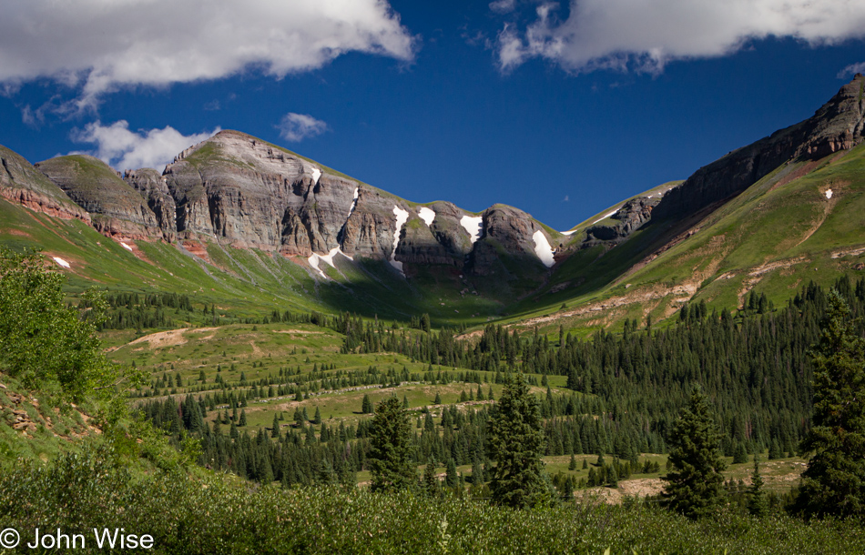 South of Silverton, Colorado in the San Juan Mountain range