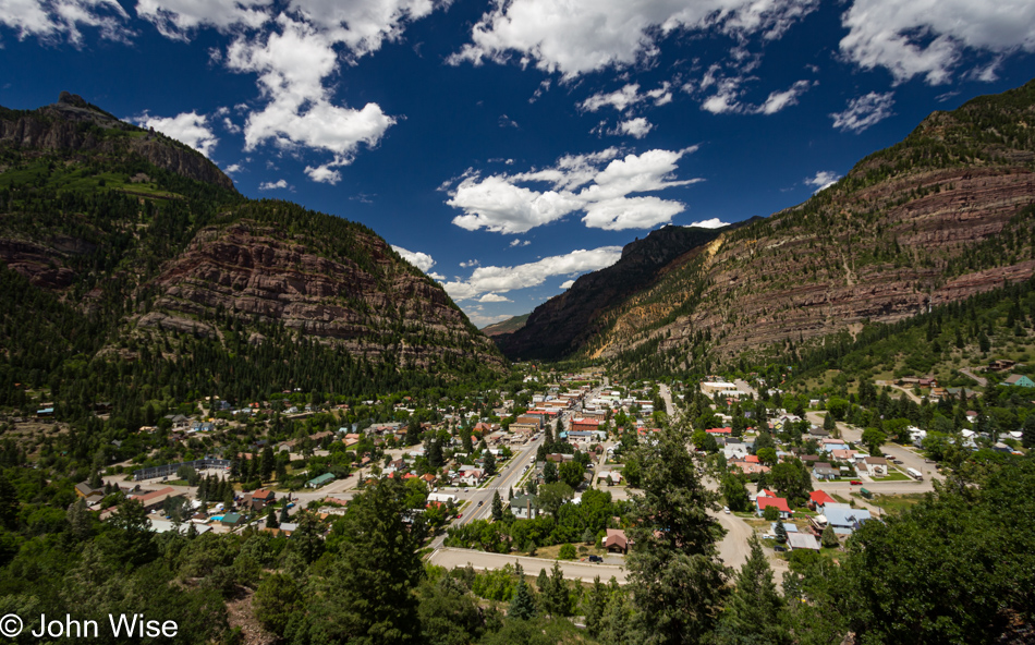 The town of Ouray, Colorado