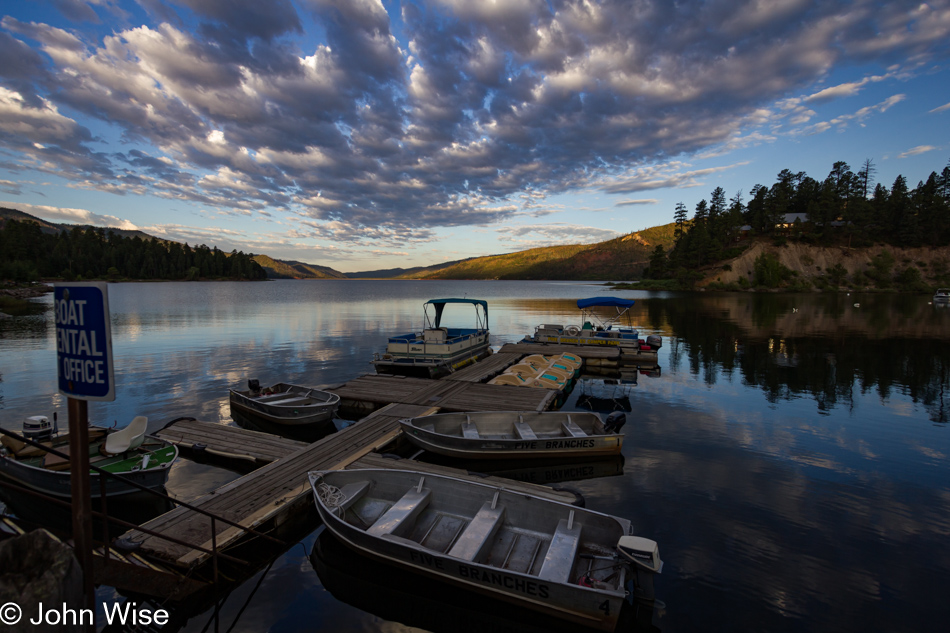 Vallecito Reservoir on an early morning in Colorado