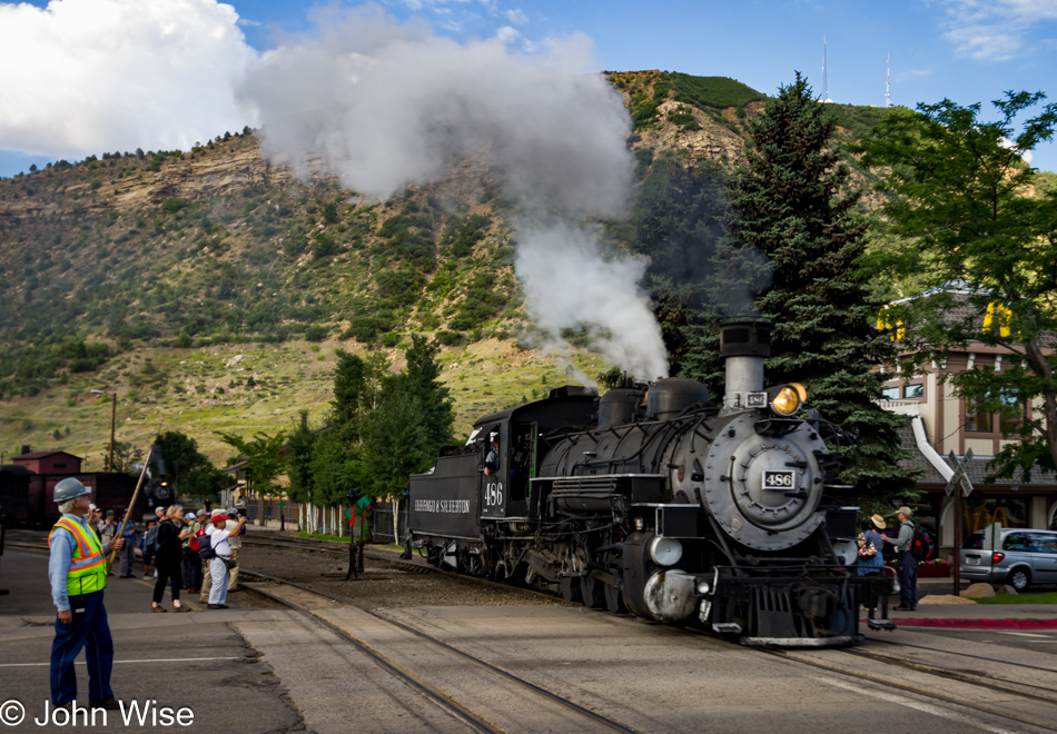 The Durango & Silverton Narrow Gauge Train getting ready for another day of work taking people on a historic ride to an old mining town