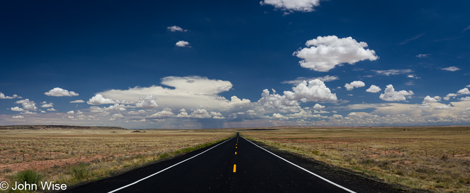 Looking south on the Navajo Reservation in eastern Arizona