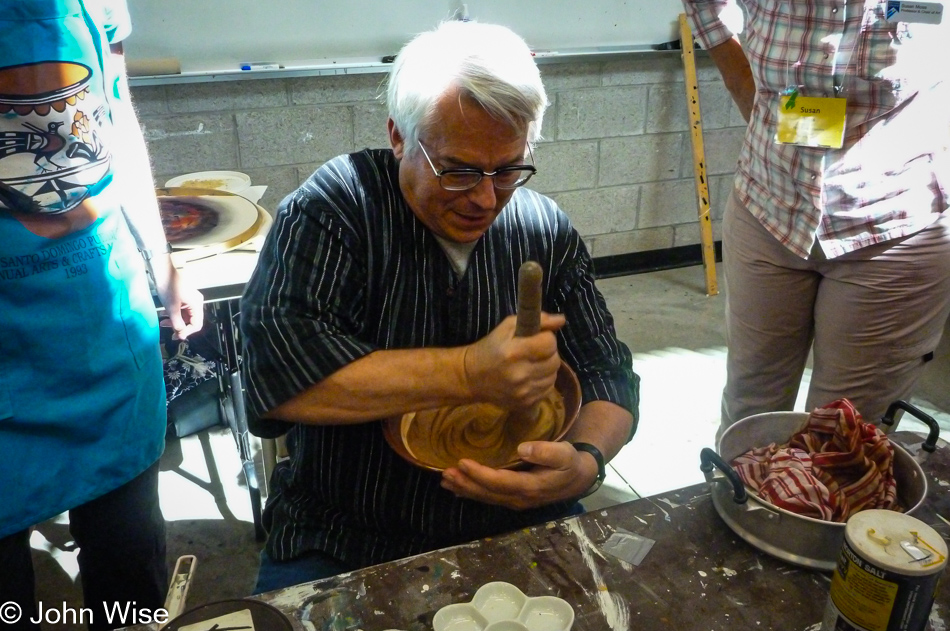 John Marshall at Intermountain Weavers Conference in Durango, Colorado