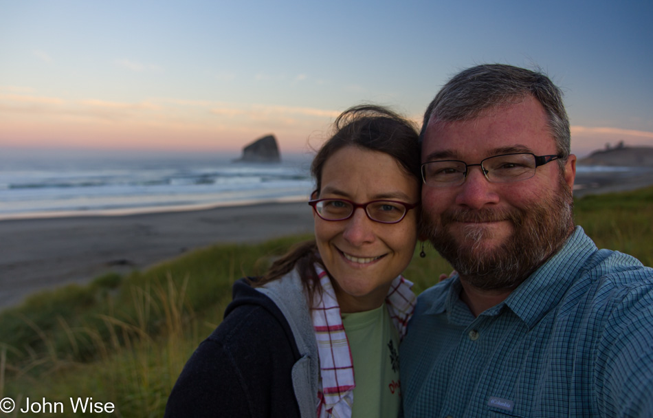 Caroline Wise and John Wise in Pacific City, Oregon