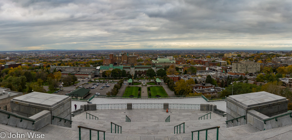 Panoramic view of Montreal from St. Joseph's Oratory in Montreal, Canada