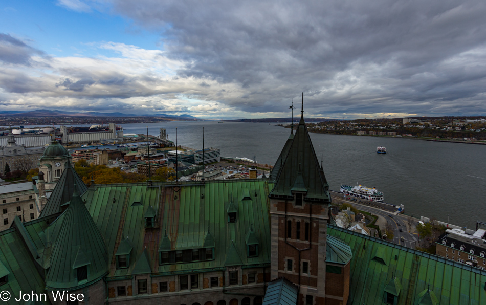 View from Chateau Frontenac in Quebec City, Canada