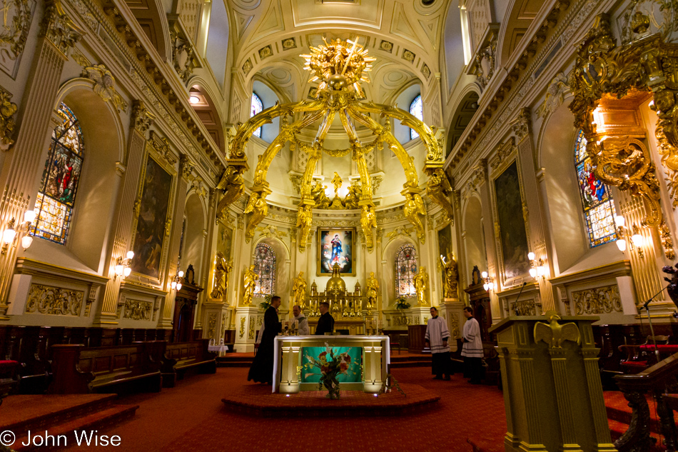 Cathedral-Basilica of Notre-Dame de Québec in Quebec City, Canada