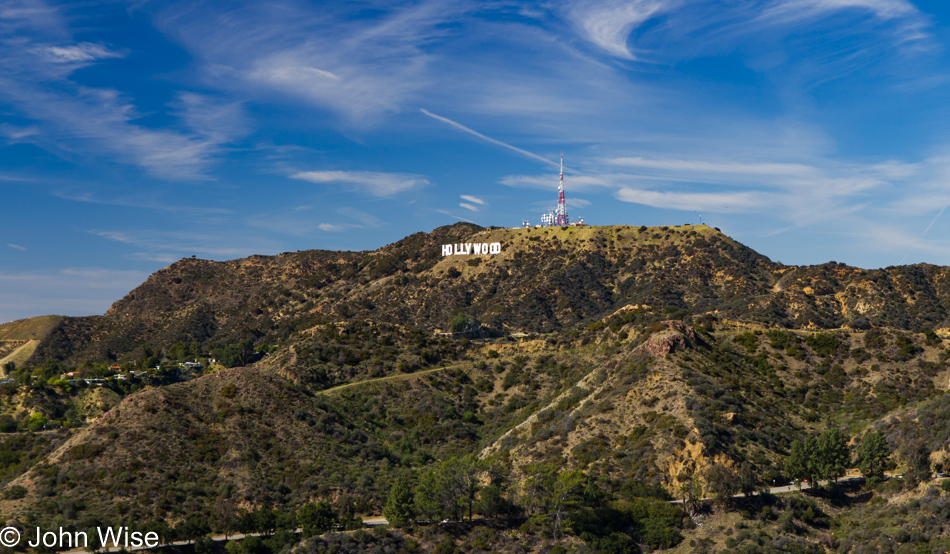 Hollywood sign in California