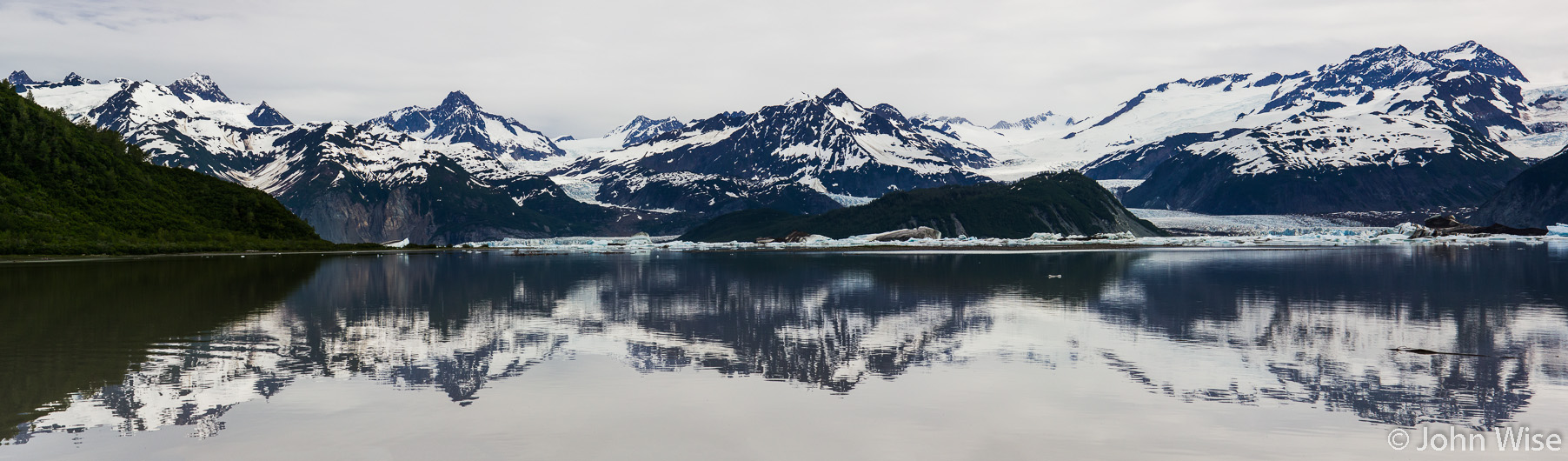 Midday on Alsek Lake in Alaska
