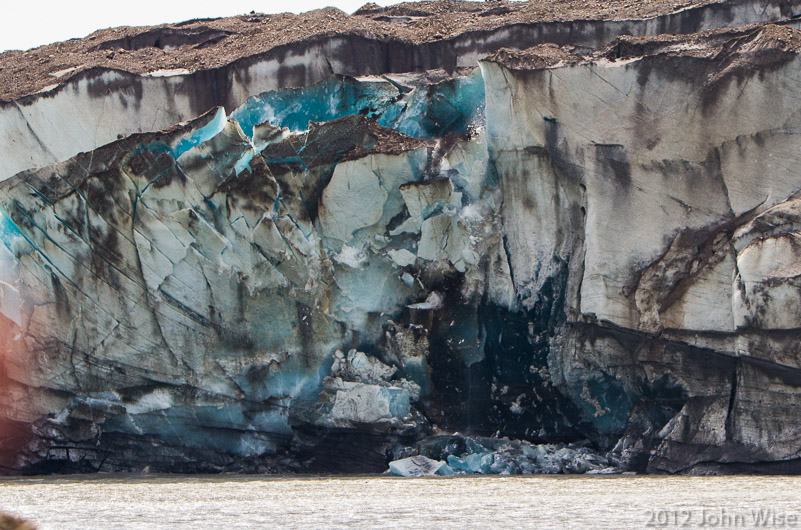 The Tweedsmuir Glacier calving into the Alsek River at Turnback Canyon in Tatshenshini-Alsek Provincial Park British Columbia, Canada