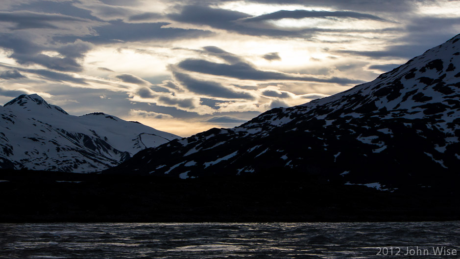 Sunset in Tatshenshini-Alsek Provincial Park British Columbia, Canada