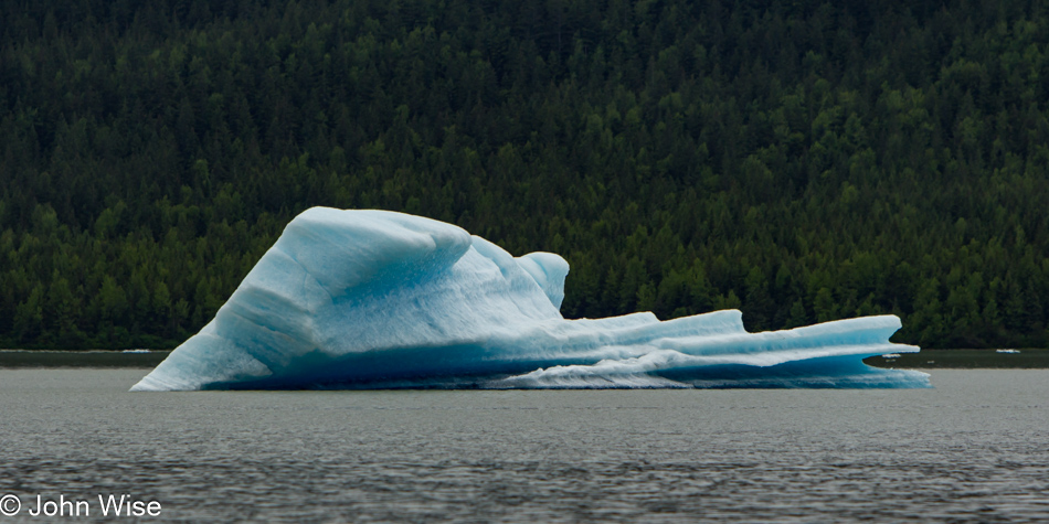An iceberg in front of Mendenhall Glacier - Juneau, Alaska