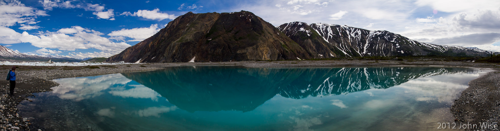 On the western edge of Lowell Lake in Kluane National Park Yukon, Canada