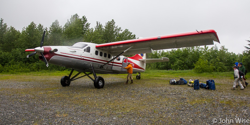 Our pilot has arrived and is ready to whisk us to the town of Yakutat, Alaska