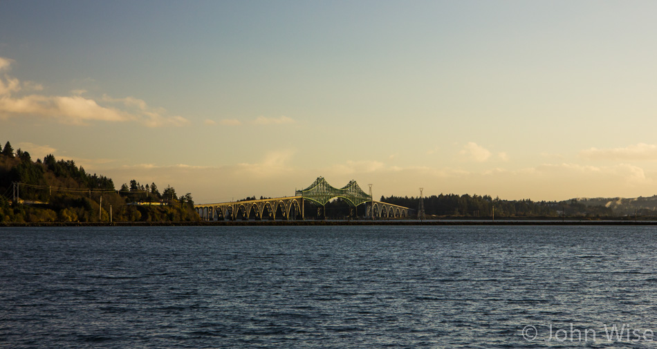 Bridge in the distance on the Oregon coast