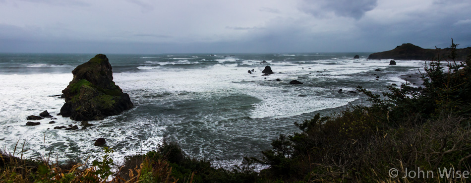 The south Oregon coast on a blustery fall day.