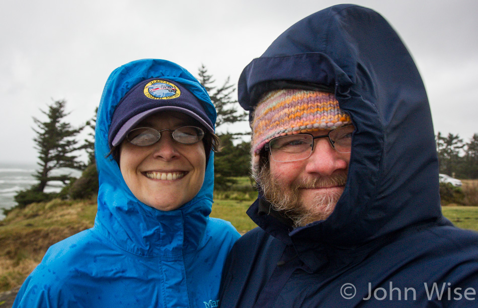 Caroline Wise and John Wise at Shore Acres State Park in Oregon