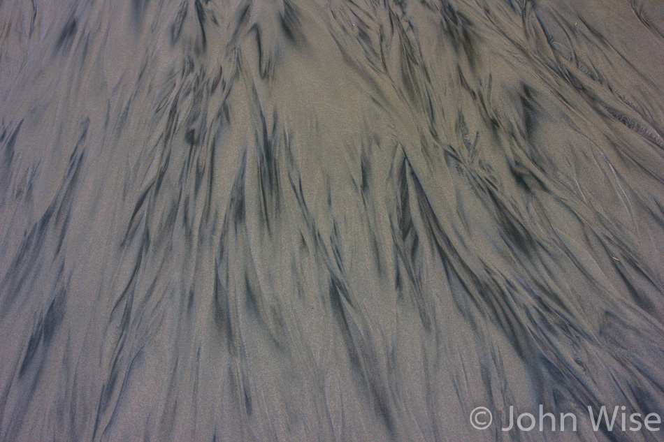 Patterns in the sand on an Oregon Beach