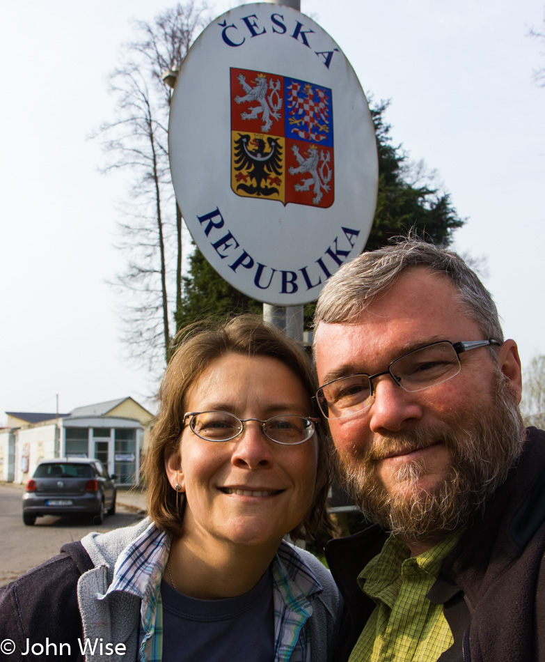 Caroline Wise and John Wise on the Czechia Border aka Czech Republic