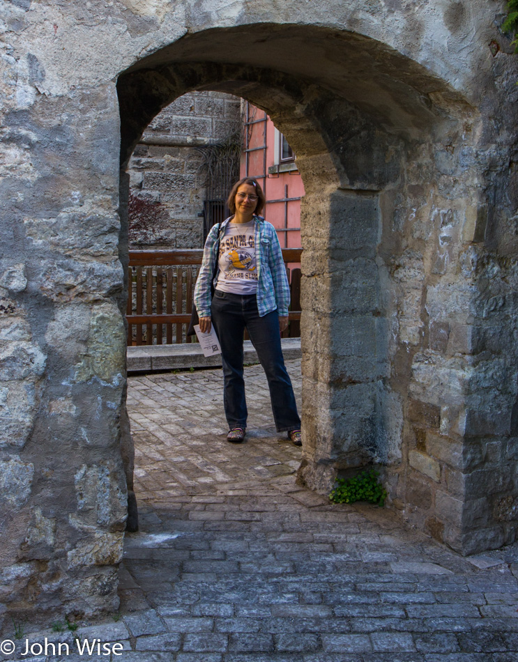 Caroline Wise in Rothenburg ob der Tauber, Germany