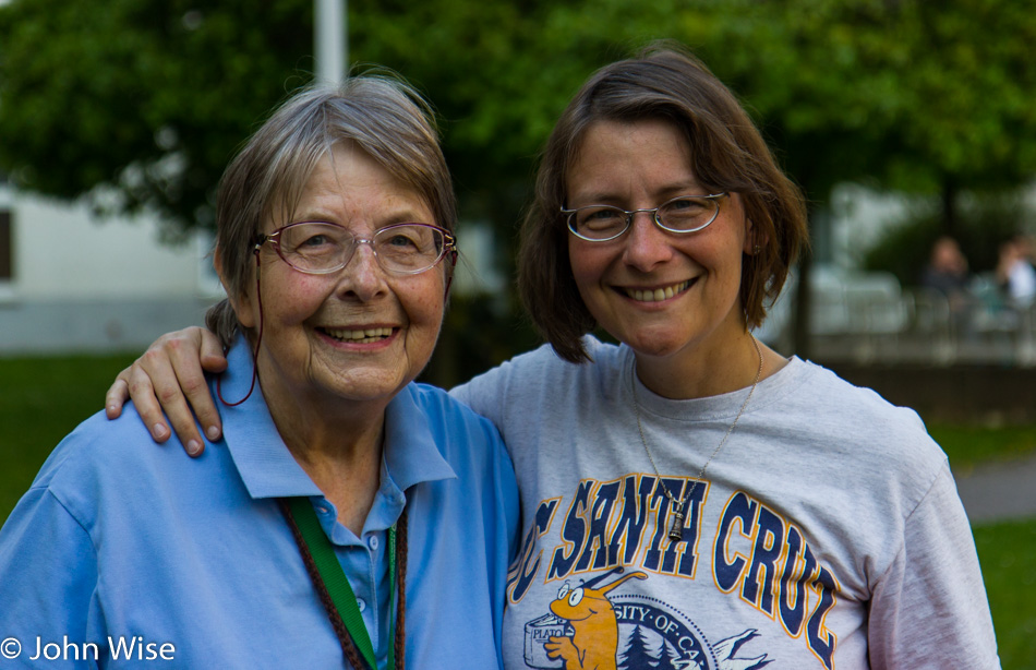 Jutta Engelhardt and Caroline Wise in Frankfurt, Germany