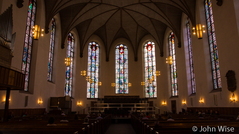 Inside Katharinenkirche (St. Katharine's Church) in Frankfurt, Germany