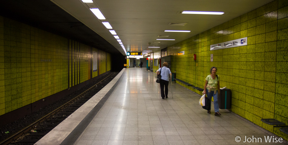 The Bornheim Mitte subway station in Frankfurt, Germany