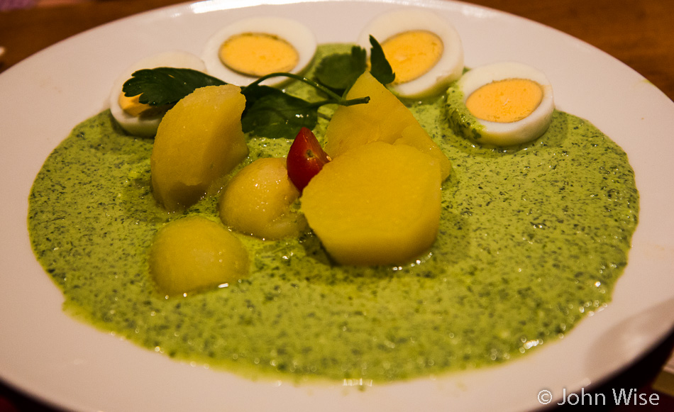 Grüne Sosse from Lahme Esel restaurant in Frankfurt, Germany