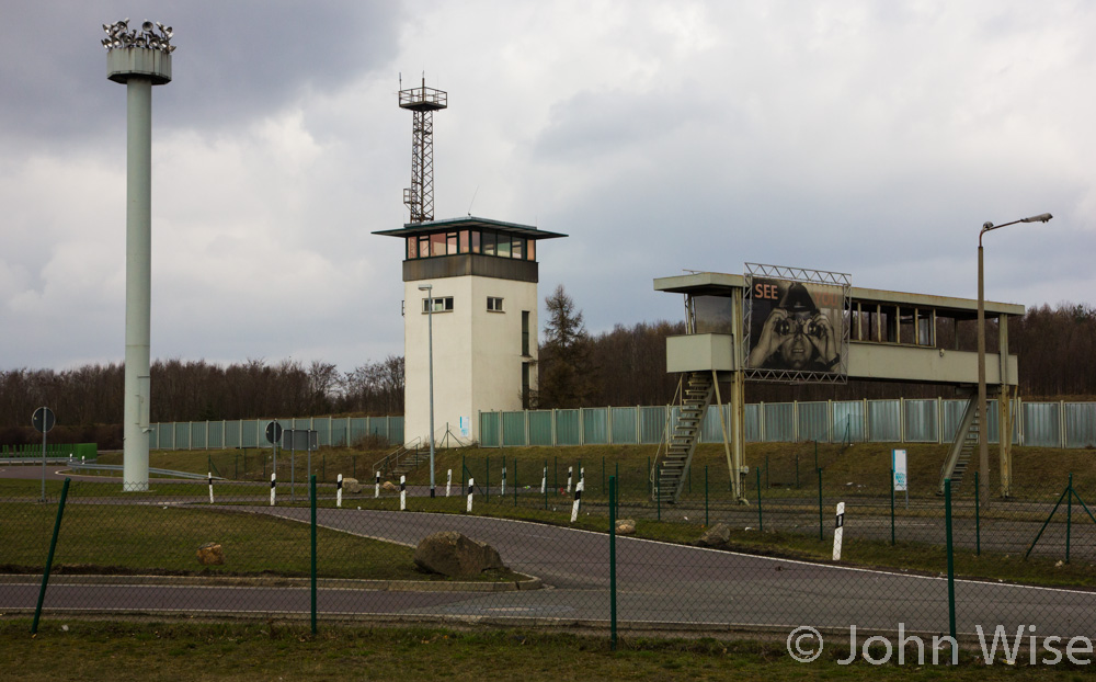 The former East German check point where drivers were inspected before traveling to Berlin, Germany