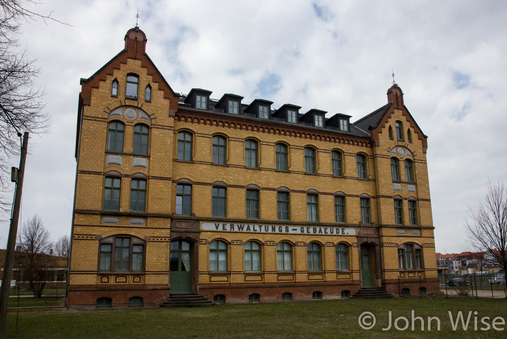 A house in Magdeburg, Germany where Jutta Engelhardt lived as a little girl