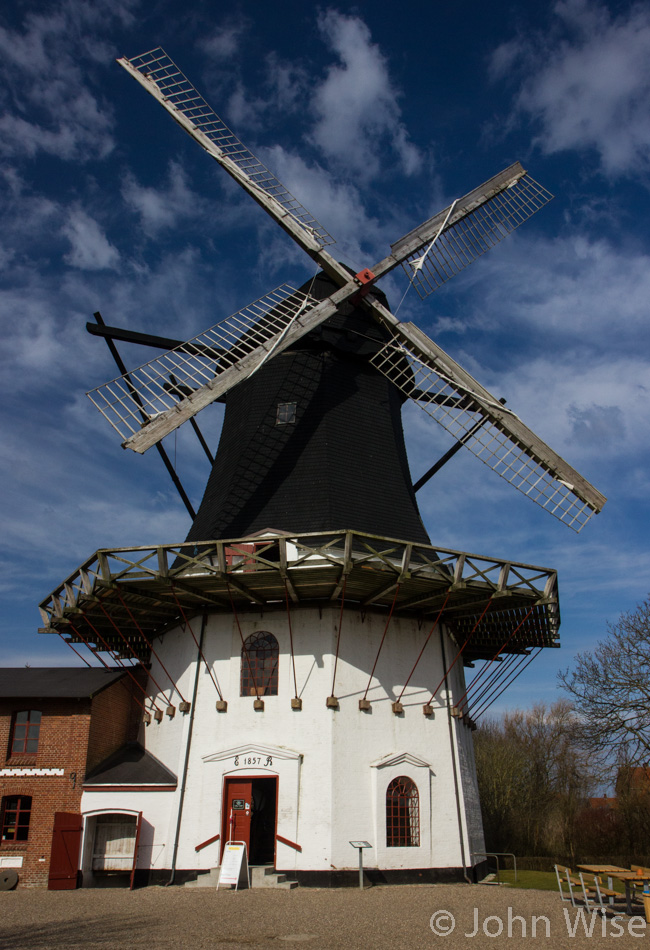 An old windmill in the town of Høyer, Denmark