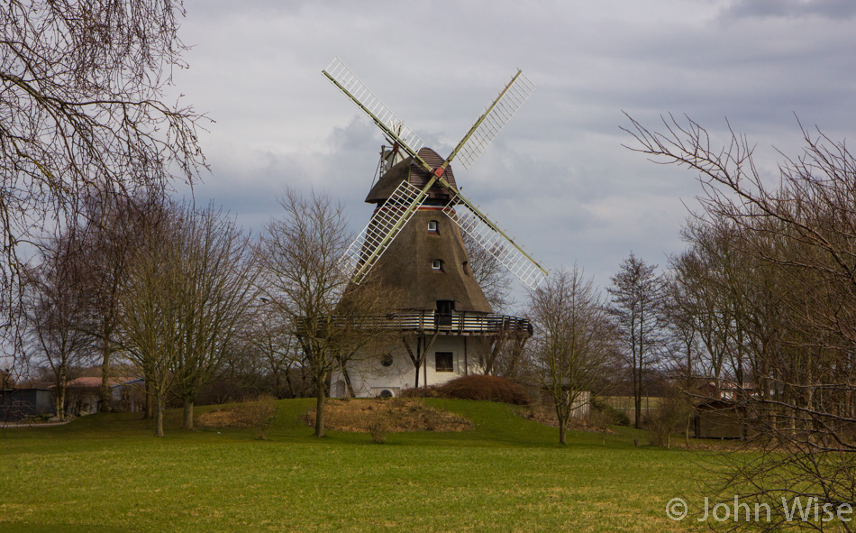 A windmill in the German countryside.