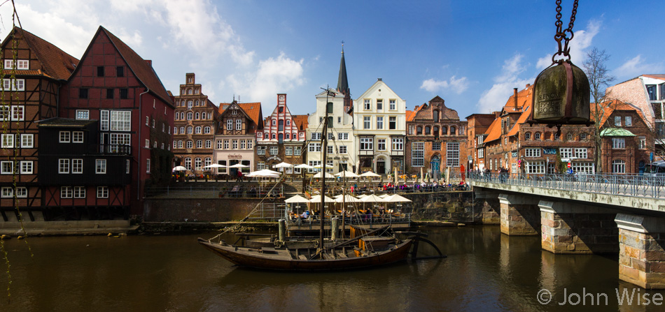 On the Ilmenau River in Lüneburg, Germany