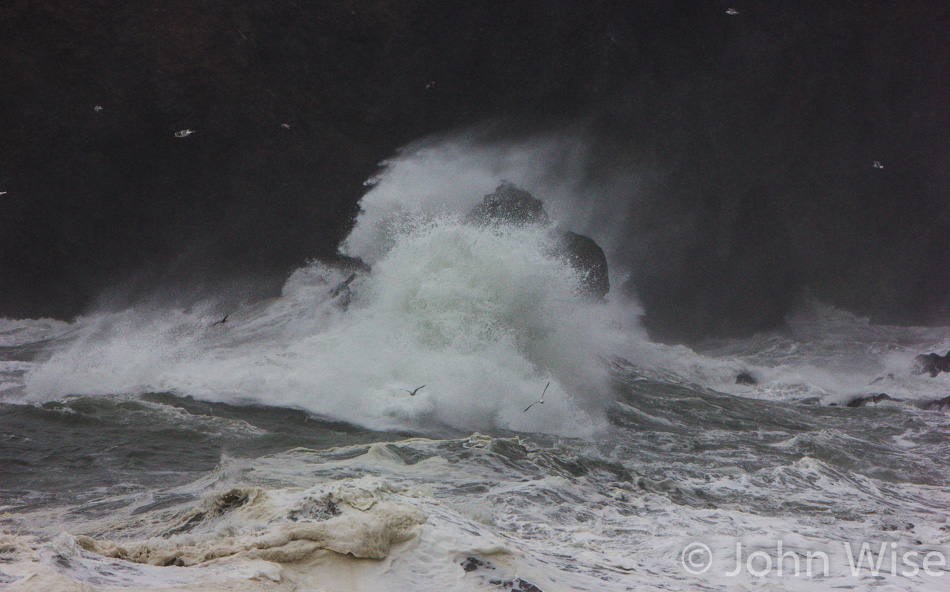 Stormy Oregon seas