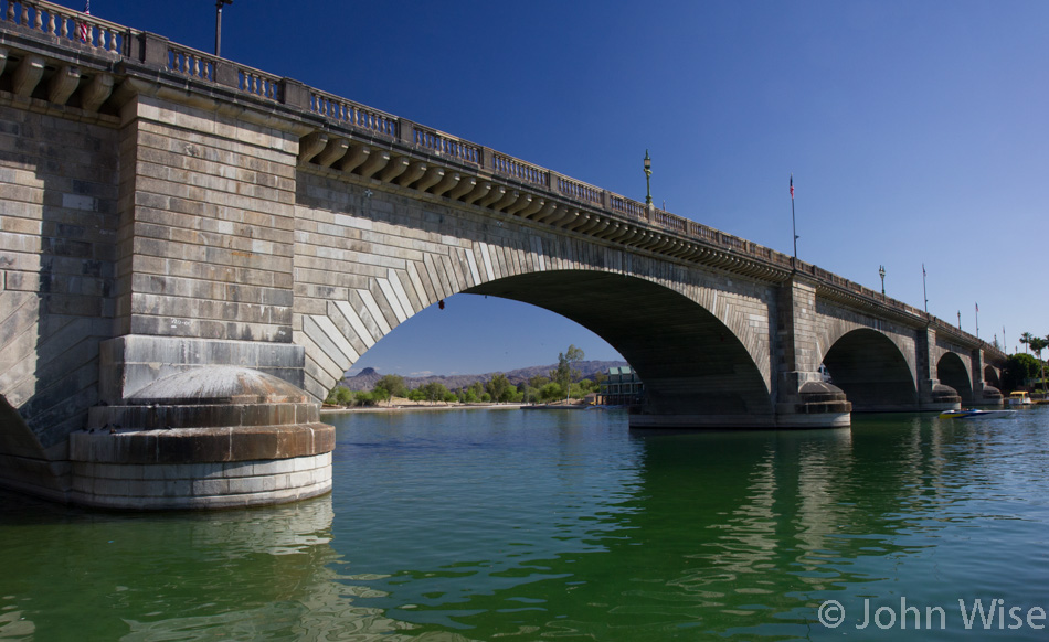 London Bridge now in Arizona over the dammed Colorado River