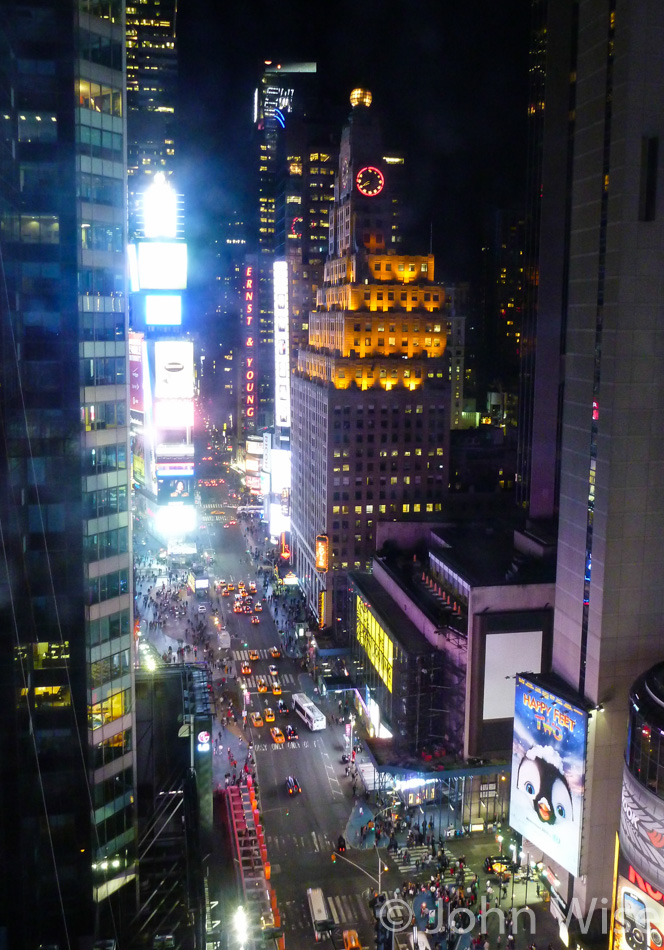 The view from Caroline Wise's hotel in New York City