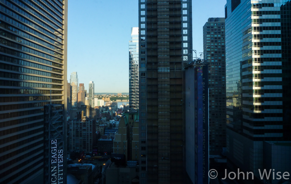 View from the Doubletree Hilton in New York City