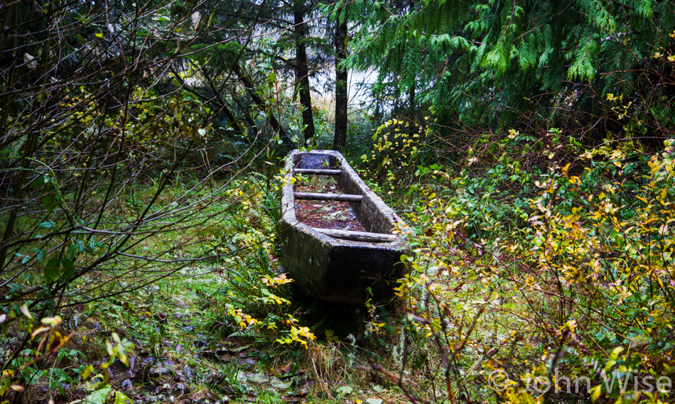 A dugout at Fort Clatsop National Historical Park in Oregon