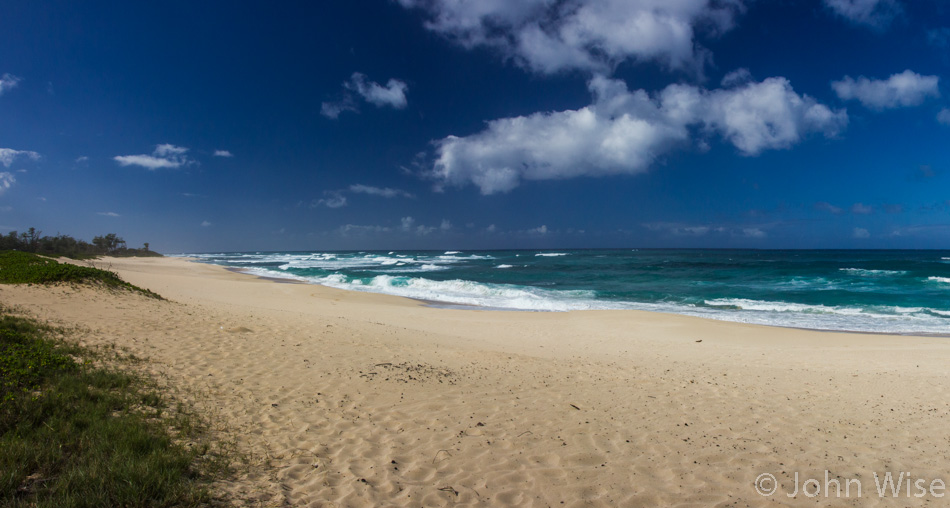 Mukuleia Beach State Park on Oahu, Hawaii