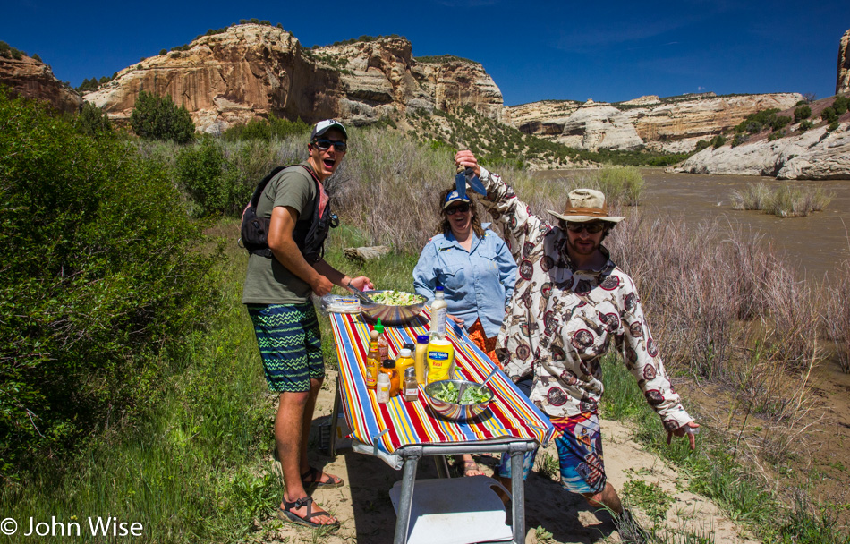 Lunch on the Yampa River