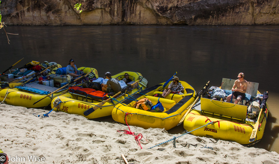 Camp next to the Yampa River