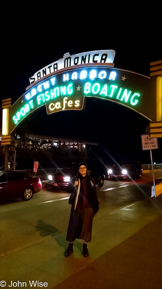 Caroline at Santa Monica Pier