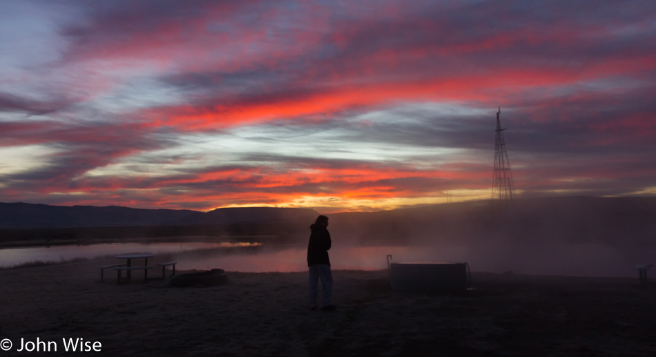 Caroline Wise at Crystal Crane Hot Springs in Burns, Oregon