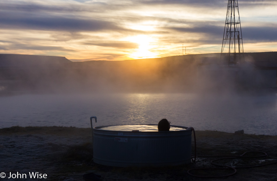 Caroline Wise at Crystal Crane Hot Springs in Burns, Oregon