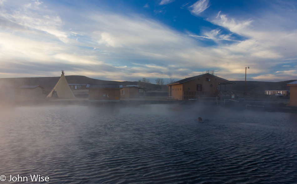 Caroline Wise at Crystal Crane Hot Springs in Burns, Oregon