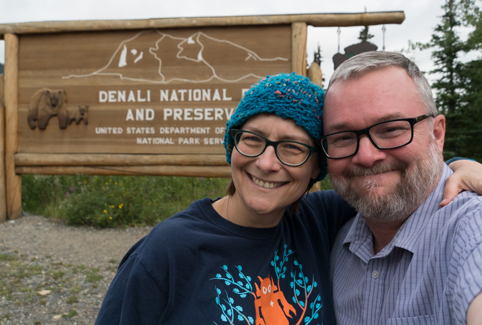 Caroline and John Wise at Denali National Park in Alaska