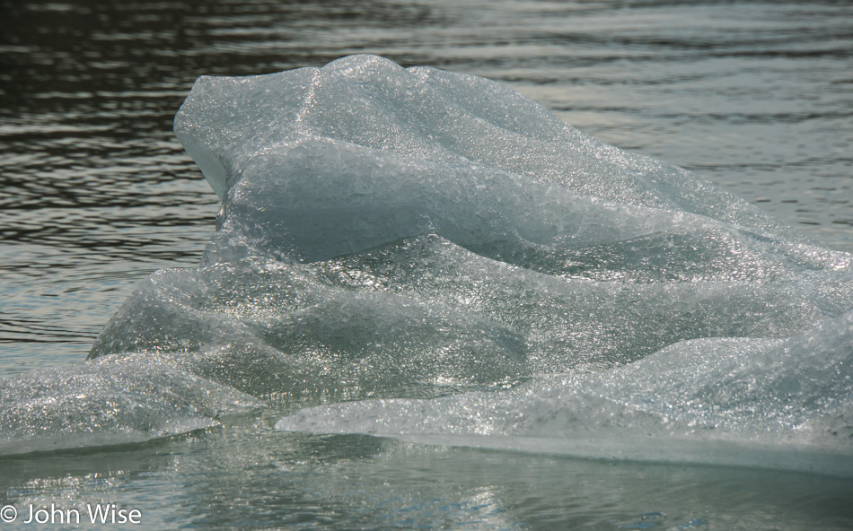 Detail of a small iceberg in Lowell Lake in Kluane National Park Yukon, Canada