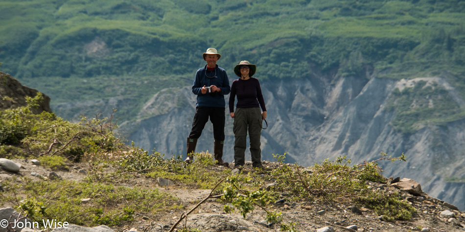 William Mather and Caroline Wise at Lowell Lake in Kluane National Park Yukon, Canada